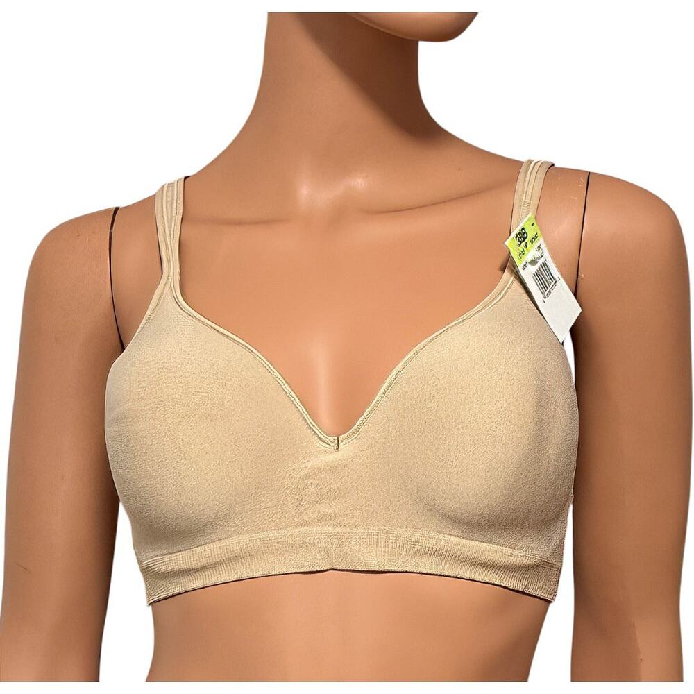 NWT Bali Women's Cool Comfort Revolution Wireless Nude Bra Style DF3463 Size 38B